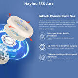 Haylou S35 ANC Beyaz KulakÜstü Bluetooth 5.2 60 Saat Pil Ömrü Kablosuz Kulaklık (Haylou Türkiye Garantili)